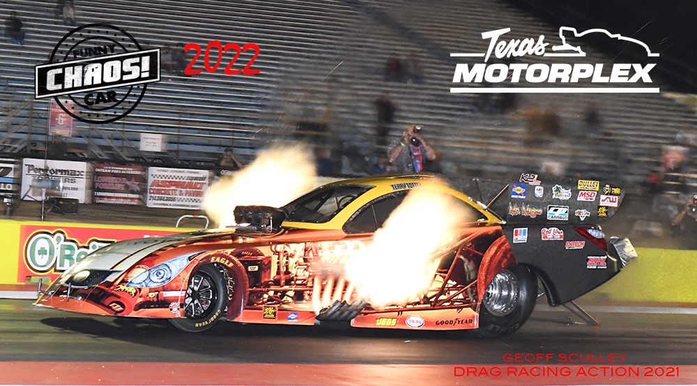 Funny Car Chaos Returns to Texas Motorplex Drag Racing Action Online