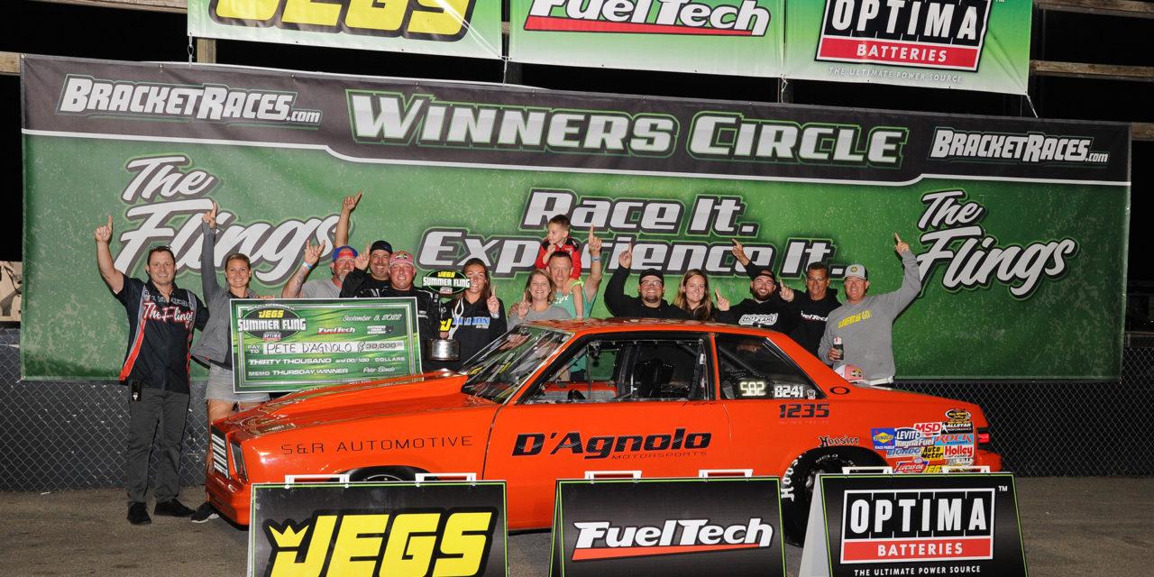 Pete D’Agnolo Wins FuelTech $30,000 Thursday at the Summer Fling
