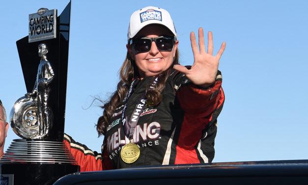 PRO STOCK STAR ERICA ENDERS CLINCHES FIFTH WORLD CHAMPIONSHIP AND WINS NHRA NEVADA NATIONALS