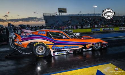 Kinsley Leads Field at Funny Car Chaos After Two Sessions