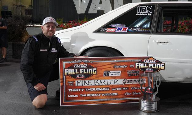 Mike Barber Secures ATI Performance Products $30,000 Thursday Victory at the Fall Fling