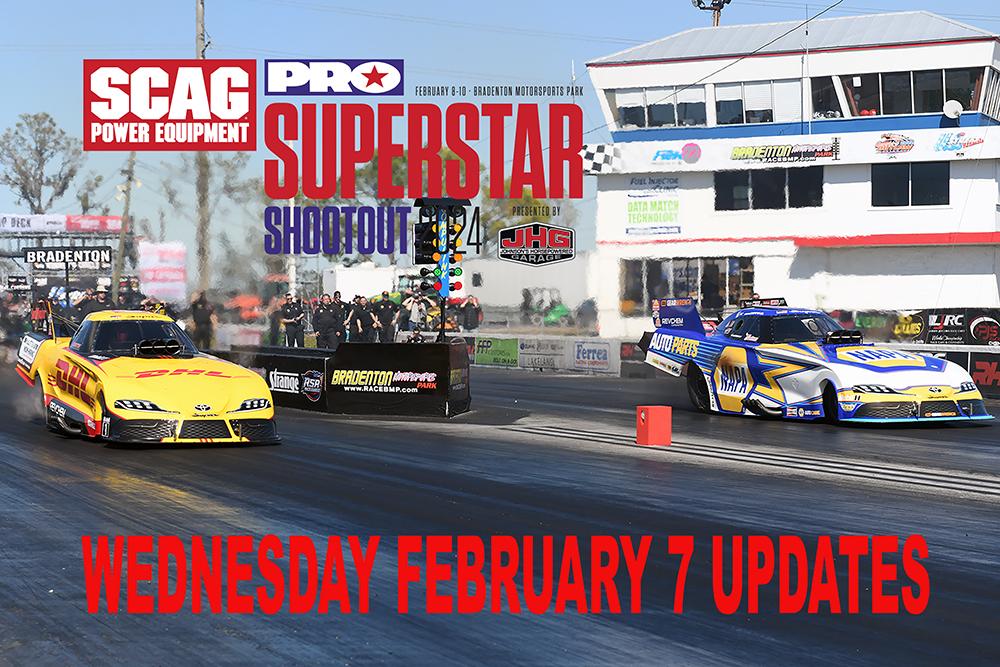 Day Two Testing At The Pro Superstar Shootout At Bradenton Drag