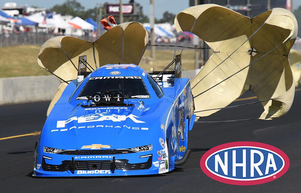 John Force suffers engine explosion, crash in first round at Virginia Nationals