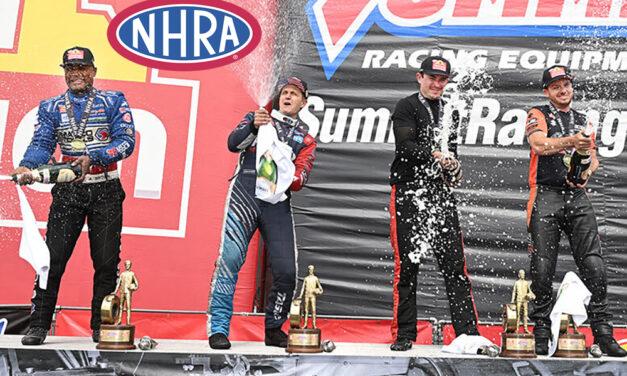 Summit Racing Equipment NHRA Nationals at Norwalk  Brown, Tasca, Stanfield, and Herrera take wins.