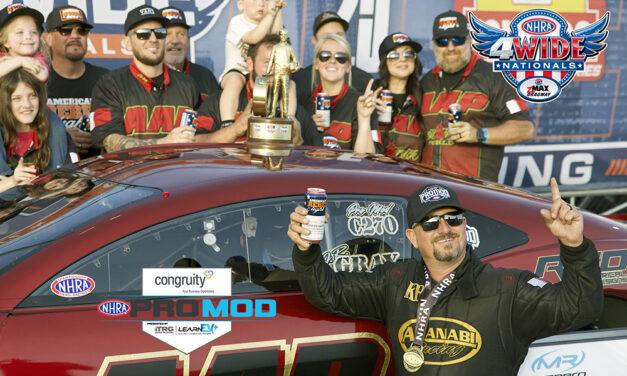 J.R. GRAY POWERS TO CONGRUITY NHRA PRO MOD WIN IN CHARLOTTE AT RACE POWERED BY CULP LUMBER