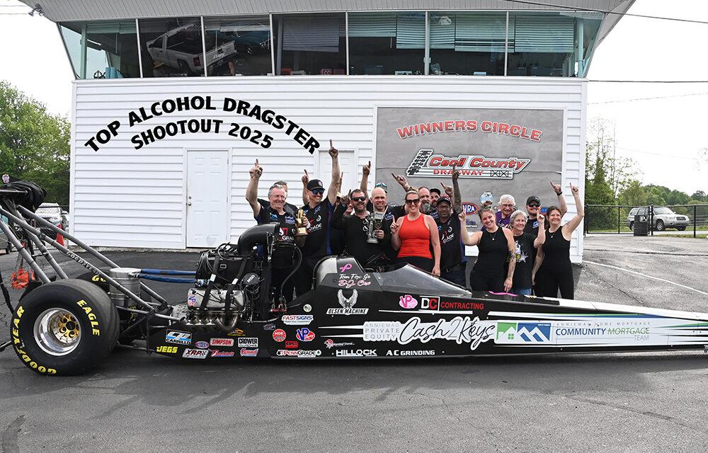 “Rookie” DJ Cox takes the Big Money at Cecil County Top Alcohol Dragster Shootout