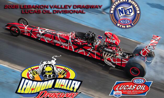 ESZ WINZ FUNNY CAR  FRICKE AND NOBILE MAKE IT A FAMILY AFFAIR AT LEBANON VALLEY LUCAS OIL DIVISIONAL