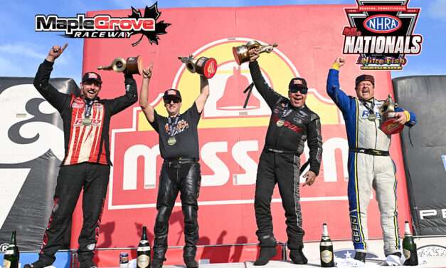 Reed, Pedregon, Glenn, and Hall win the NHRA Reading Nationals