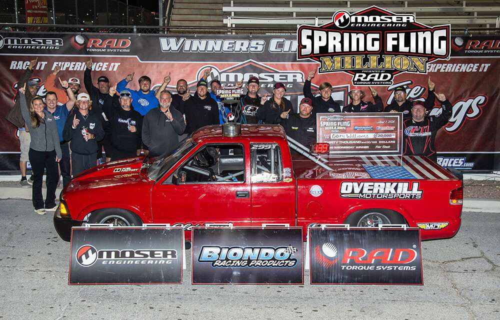 Wednesday at the Moser Spring Fling Million Presented by RAD Gary Williams Picks Up $30,000