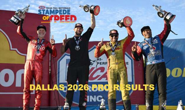 NHRA Fallnationals at Dallas 2026 One Quick Event  Brown, Todd, Glenn, and M Smith Take Wins